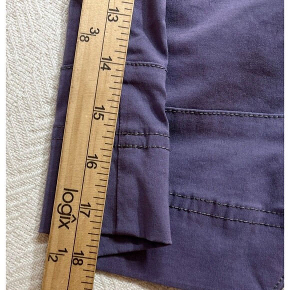Athleta Womens Commuter Capris Pants Womens 8 Nylon Bermuda 32x18 Purple 819692 - Picture 16 of 16